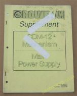 Rowe-Ami CDM-12 Service Manual Supplement (USM312)