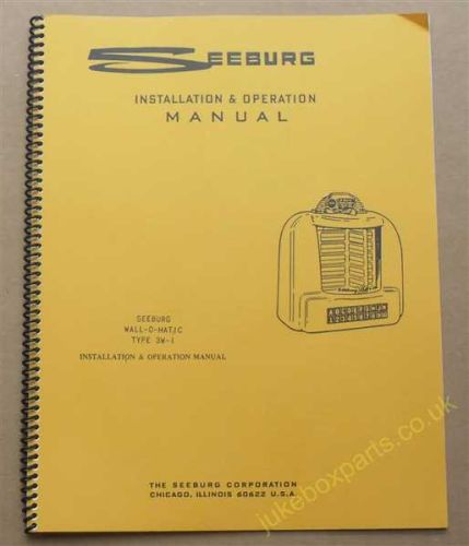 Seeburg Wall-O-Matic Type 3W-1 & 3W1-D Installation & Operation Manual (USM339)