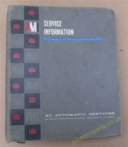Rowe-Ami Service Manual Covering Model N Diplomat & Model L JAL JEL (USM344)