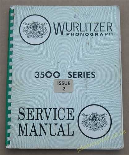 Wurlitzer 3500, 3560, 3510, Zodiac Service & Parts Manual (1971) (USM345)