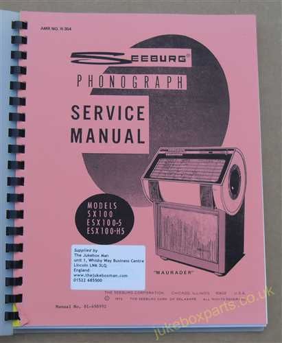 Seeburg SX100, ESX100-5, ESX100-H5 Service Manual (USM346)