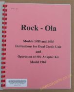 Rock-Ola Models 1488 & 1495 Instructions for Dual Credit Unit & Operation of 50c Adapter Kit Model 1962 (USM353)