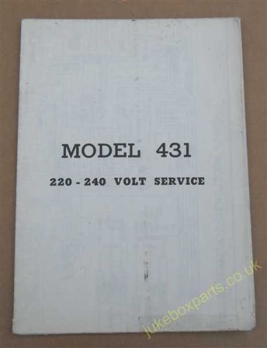 Rock-Ola Model 431 Schematic Diagram (USM358)