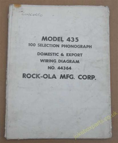 Rock-Ola Model 435 Domestic & Export Wiring Diagram (USM359)