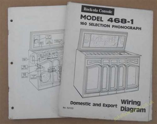 Rock-Ola 468 Grand Salon Service Manual & 468-1 Domestic & Export Wiring Diagram (USM366)