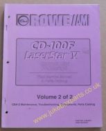 Rowe-Ami CD-100F LaserStar V Field Service Manual & Parts (USM381)