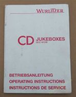 Wurlitzer CD Jukeboxes SCC 40 315 Operating Instructions Manual (USM395)