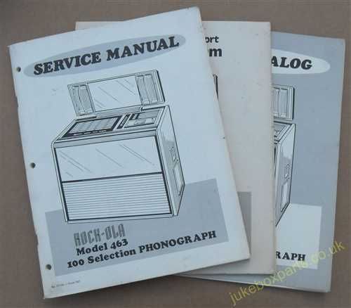 Rock-Ola 463 Service Manual, Parts Catalog & Wiring Diagram (USM411)