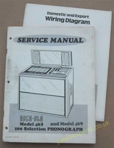 Rock-Ola 463, 469 Service Manual & Wiring Diagram (USM412)