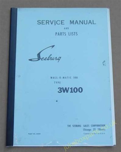 Seeburg 3W100 Wall-O-Matic 100 Service Manual & Parts List (USM426)