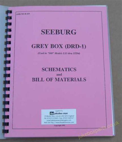 Seeburg Grey Box (DRD-1) Schematics & Bill Of Materials (USM432)