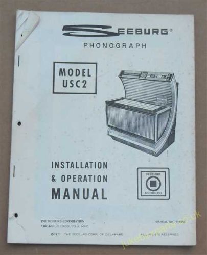 Seeburg USC2 Firestar Bandshell Installation & Operation Manual (USM435)