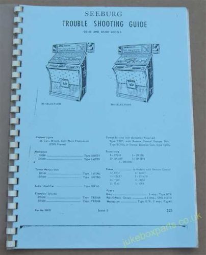 Seeburg DS160 & DS100 Trouble Shooting Guide (USM441)