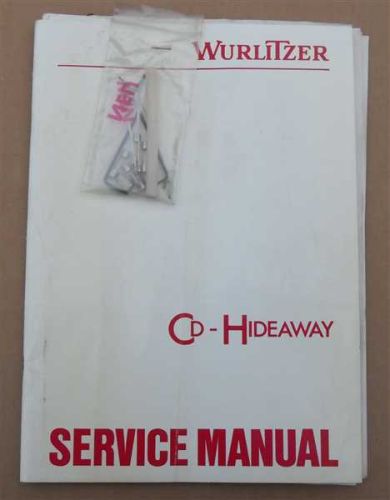 Wurlitzer CD Hideaway Original Service Manual (USM465)