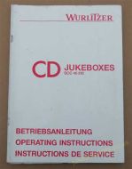 Wurlitzer CD Jukeboxes SCC 40 315 Operating Instructions (USM466)