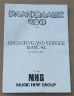 Music Hire Group MHG Panoramic 200 Wall Box Operating & Service Manual (USM474)