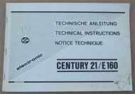NSM Century 21 / E160 Technical Instructions (USM476)