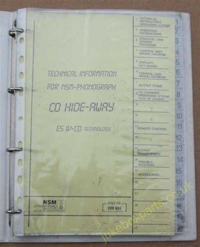 NSM Technical Manual for CD Hide Away ES1V Technology (USM48F)