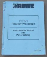 Rowe-Ami HCD-1 Hideaway Phonograph Field Service Manual & Parts Catalog (USM54)