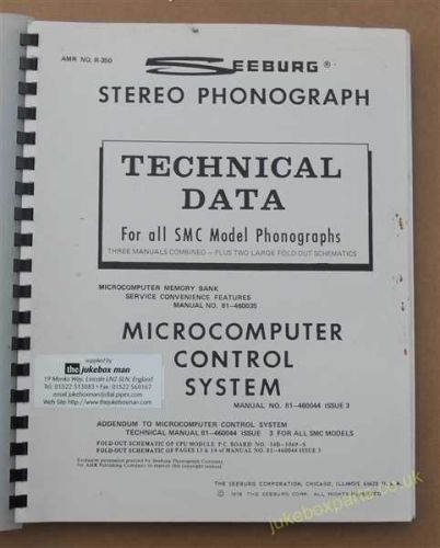 Seeburg SMC 1, 2, 3 Microcomputer Technical Data Manual (USM63)