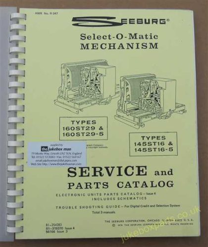 Seeburg Select-O-Matic Service Manual & Parts Catalogue (USM65)