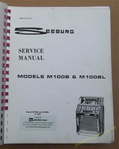 Seeburg M100B & M100BL Service & Parts Manual (USM70)