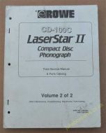 Rowe-Ami CD-100C LaserStar II Field Service Manual & Parts Catalogue Volume 2 of 2 (USM79)