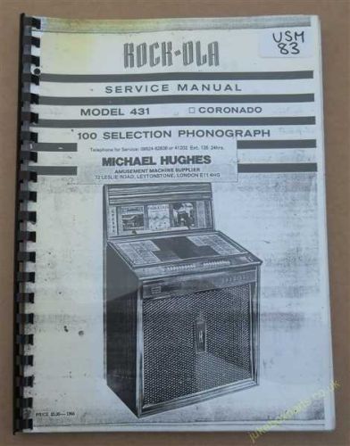 Rock-Ola 431 Coronado Service Manual (USM83)
