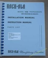 Rock-Ola 1458 Installation, Instruction & Parts Manual (USM89)