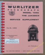 Wurlitzer 1050 Service Supplement Manual (1973)
