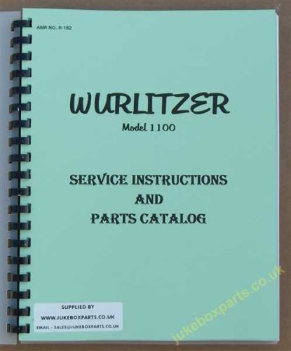 Wurlitzer 1100 Service & Parts Manual