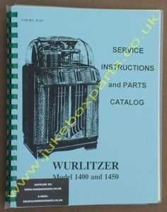 Wurlitzer 1400 & 1450 Service Instructions & Parts Manual