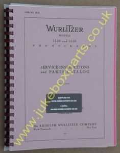 Wurlitzer 1500 & 1550 Service & Parts Manual