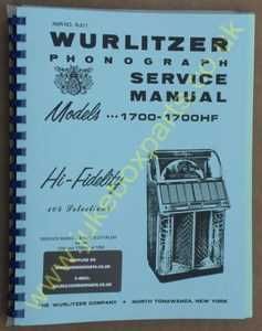 Wurlitzer 1700 & 1700HF Service & Parts Manual