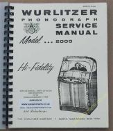 Wurlitzer 2000 Service & Parts Manual