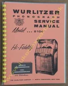 Wurlitzer 2104 Service & Parts Manual (1957)