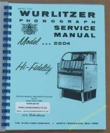 Wurlitzer 2204 Service & Parts Manual (1958)