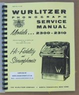 Wurlitzer 2300, 2300S, 2310 & 2310S Service & Parts Manual