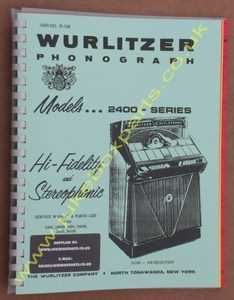 Wurlitzer 2400 Service & Parts Manual (1960)
