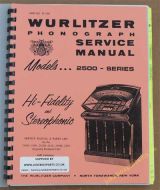 Wurlitzer 2500 Series Service & Parts Manual (1961)