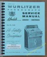Wurlitzer 2600, 2610 Series Service & Parts Manual (1962)