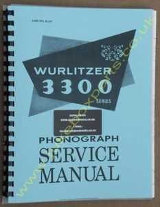 Wurlitzer 3300 & 3310 Series Service & Parts Manual (1969)