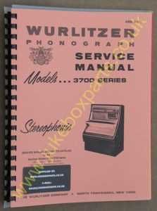 Wurlitzer 3700 Series Service & Parts Manual (1973)