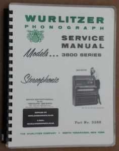 Wurlitzer 3800 Series Service & Parts Manual (1974)