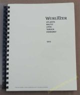 Wurlitzer 1975 Manual Models Atlanta, Baltic, Lyric, Tarock, Hideaway