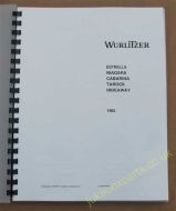 Wurlitzer 1982 Manual Models Estrella, Niagara, Cabarina, Tarock, Hideaway