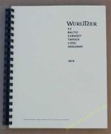Wurlitzer 1976 Manual Models X2, Baltic, Cabaret, Tarock, Lyric