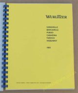 Wurlitzer 1983 Manual Models Caravelle, Barcarole, Fuego 2D 3D, Cabarina 3, Tarock 3, Hideaway S 200 E