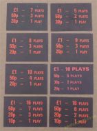 Wurlitzer OMT Selection of Pricing Cards (WP13)