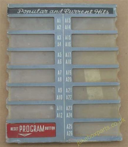 Wurlitzer Title Card Holder (WP148)